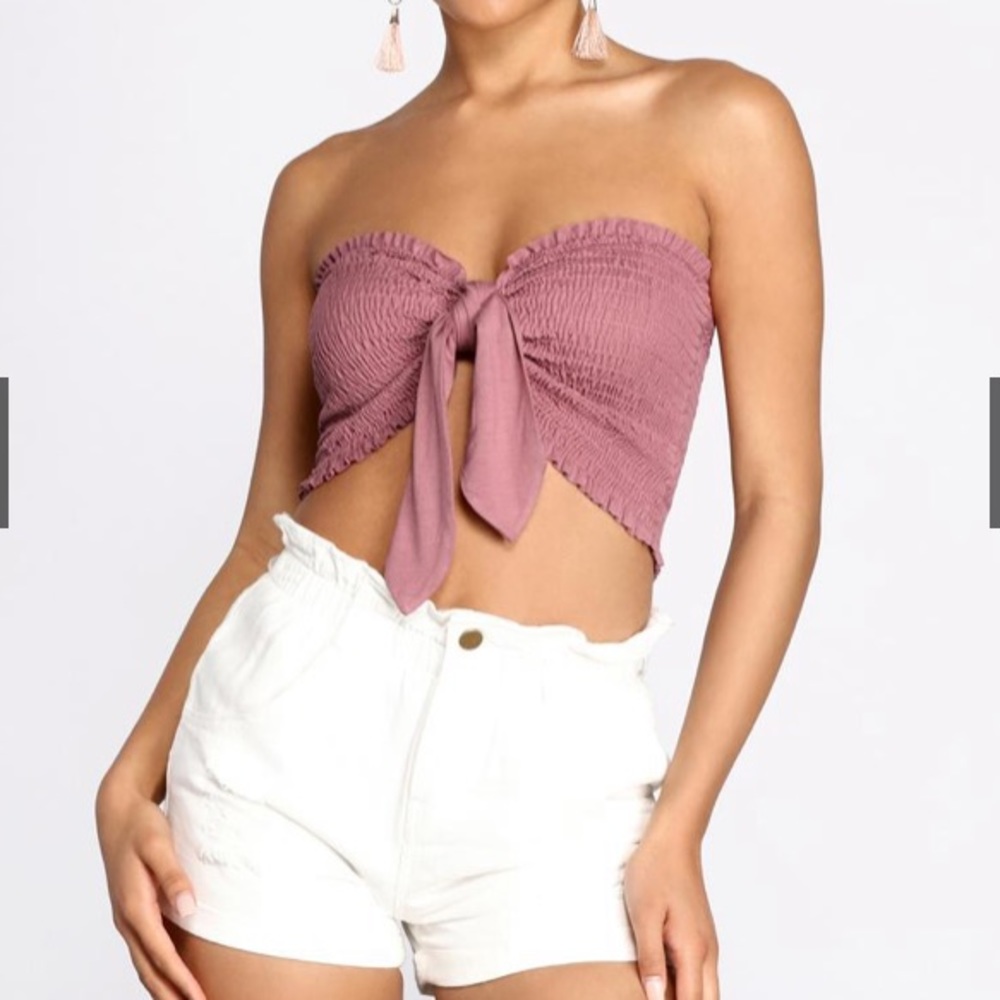 Mauve Crop Top